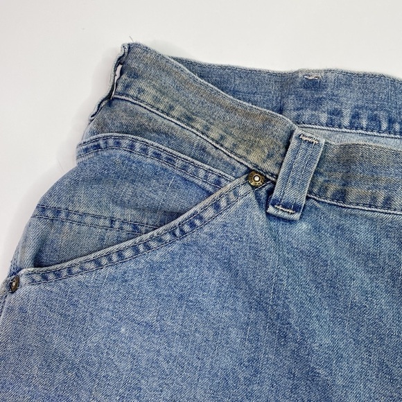 Vintage Lee Dungarees Carpenters Shorts Size 34 - Picture 13 of 13